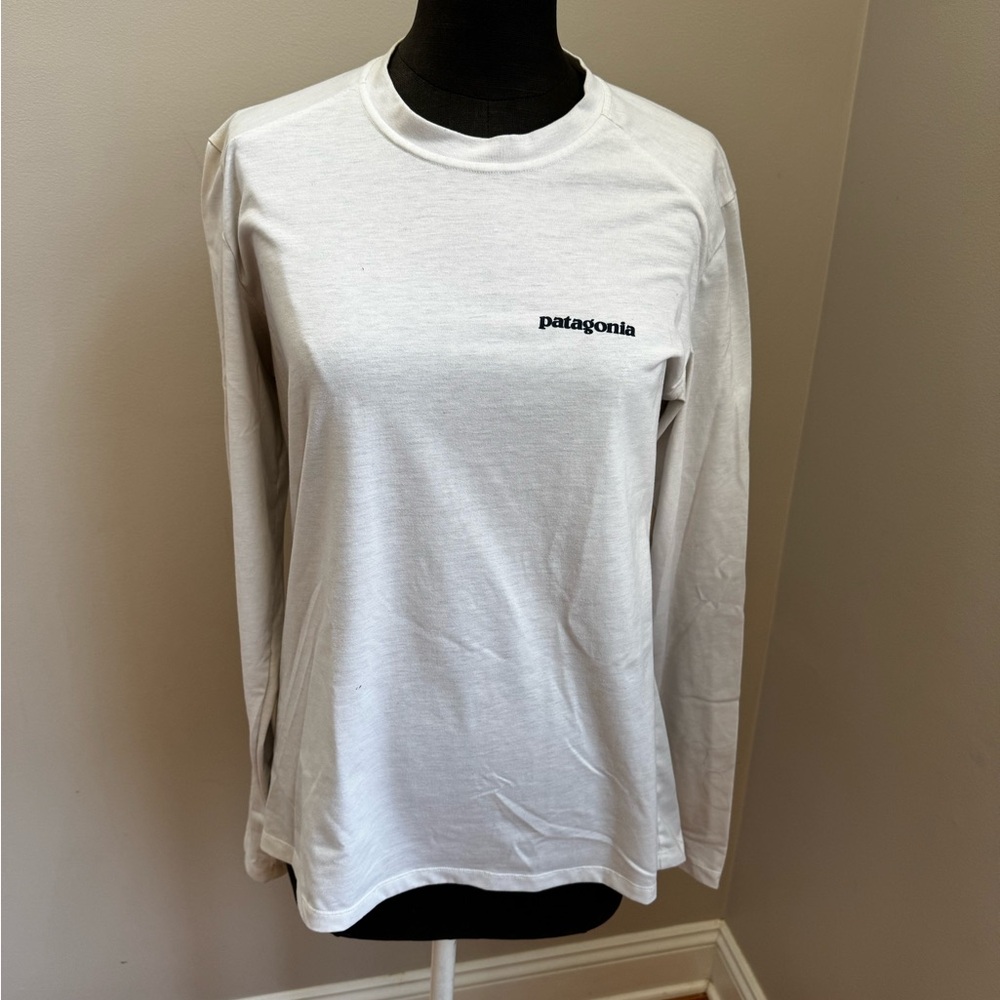 Patagonia Light Gray Crew Neck Shirt